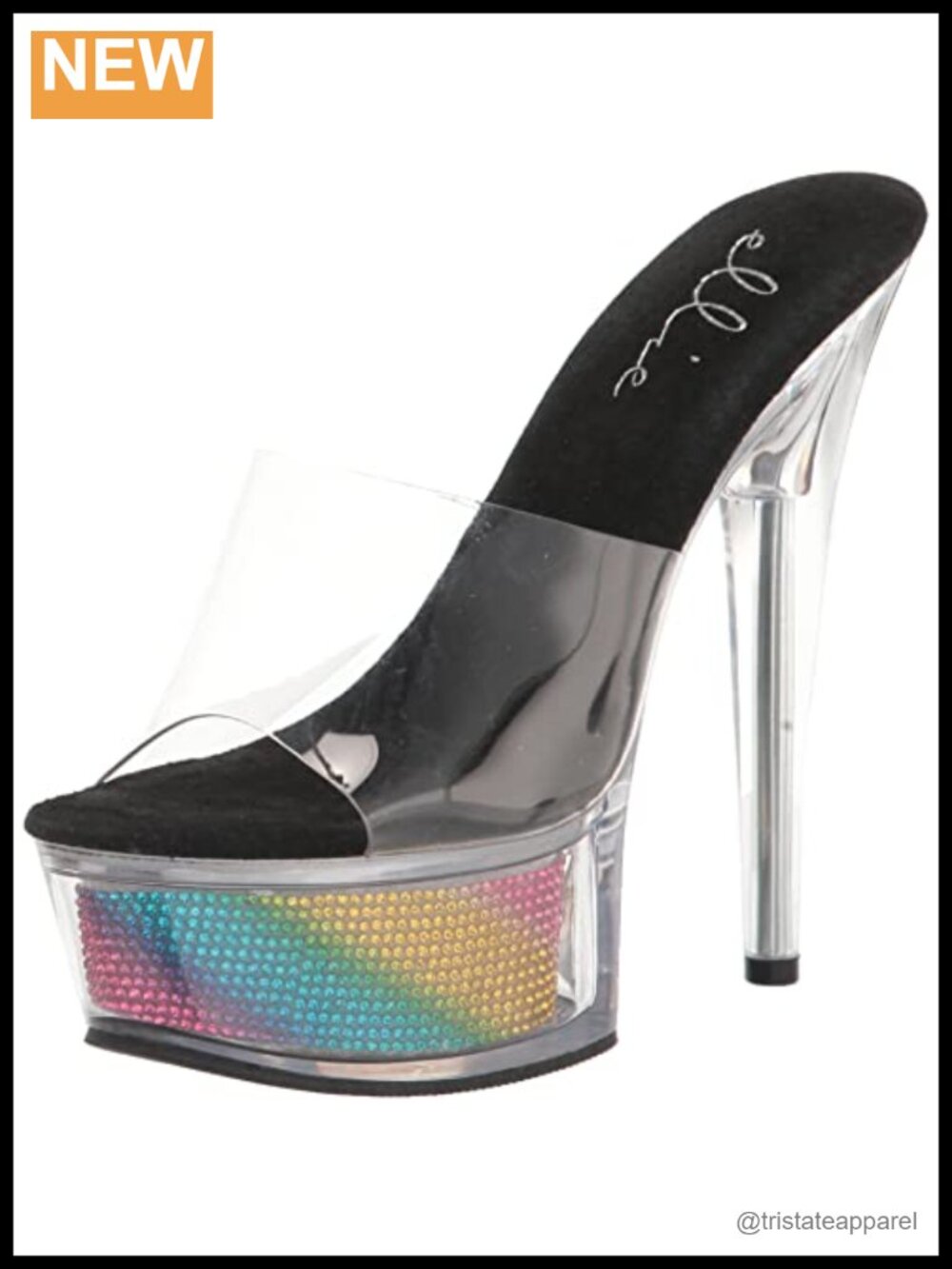 Platform Stiletto Heel Slide Sandals Open Toe Slip On Slingback